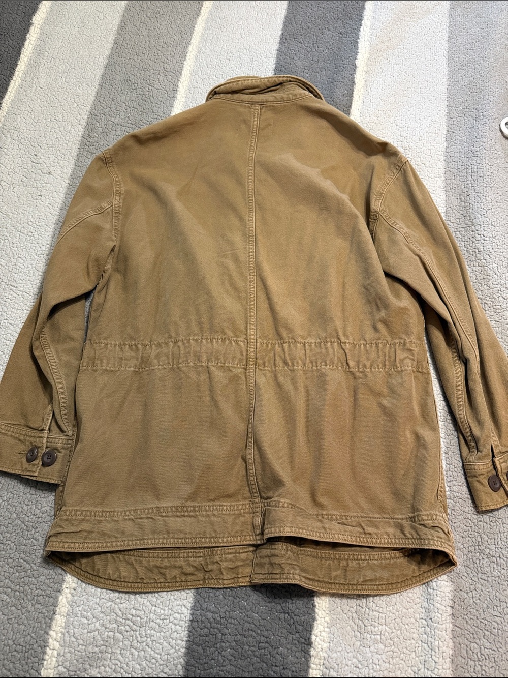 Everlane Tan Utility Jacket with Drawstring Waist - Picture 3 of 3
